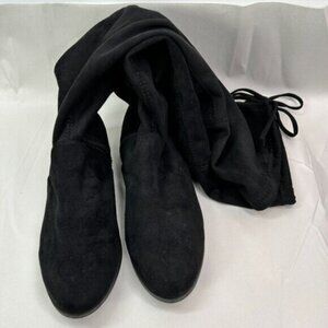 NWT over the knee black boots size 8